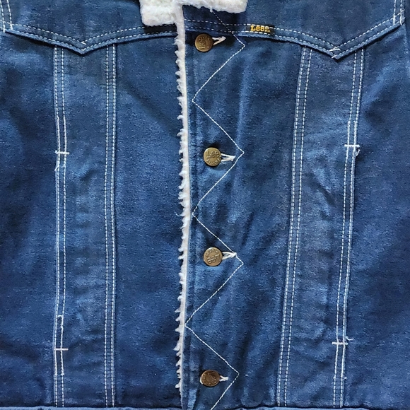 VTG 70's Lee Storm Rider Jacket  Size Refer to Measurements Color Blue - Picture 5 of 16